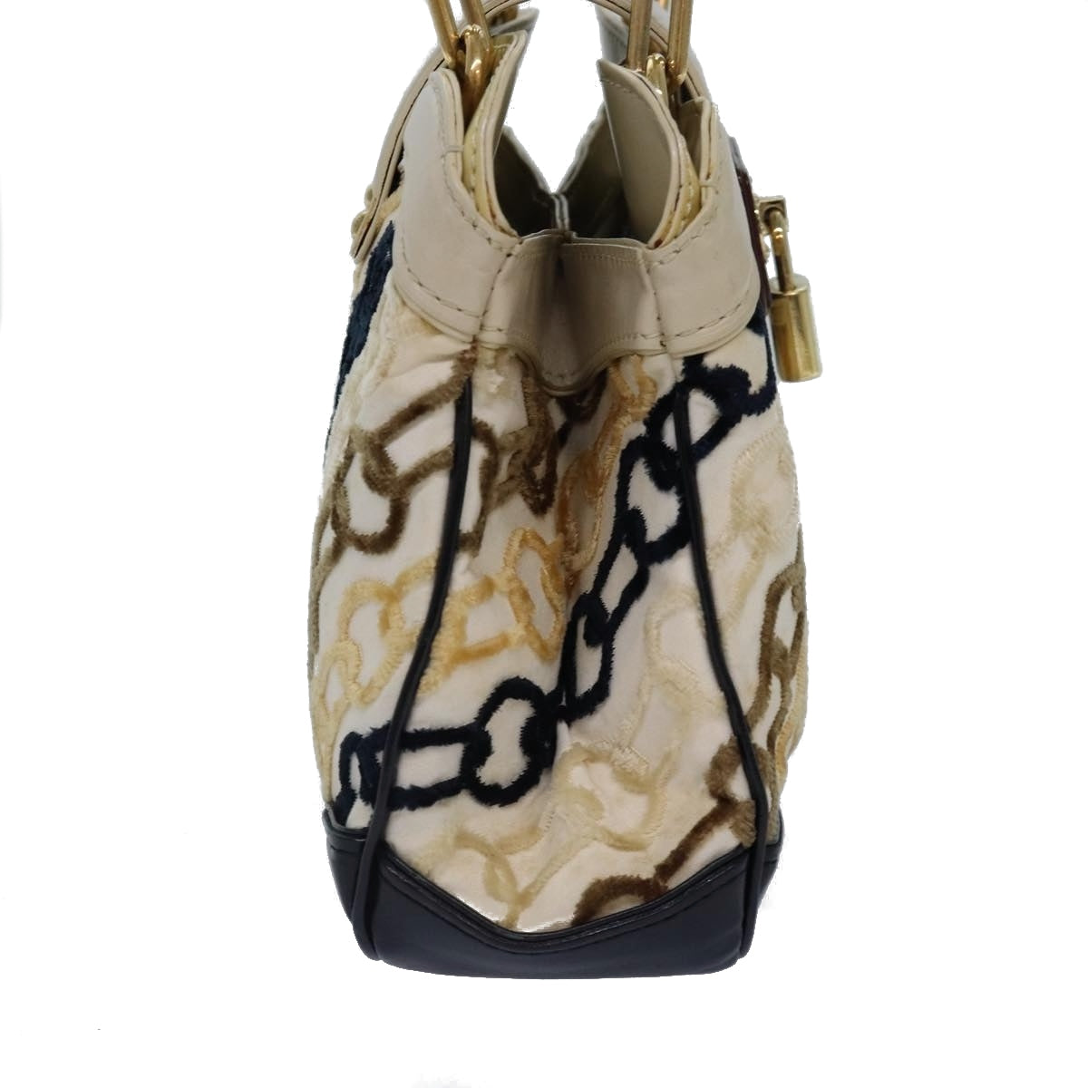 Louis Vuitton Monogram Charm Pochette Lover Hand Bag Ivory
