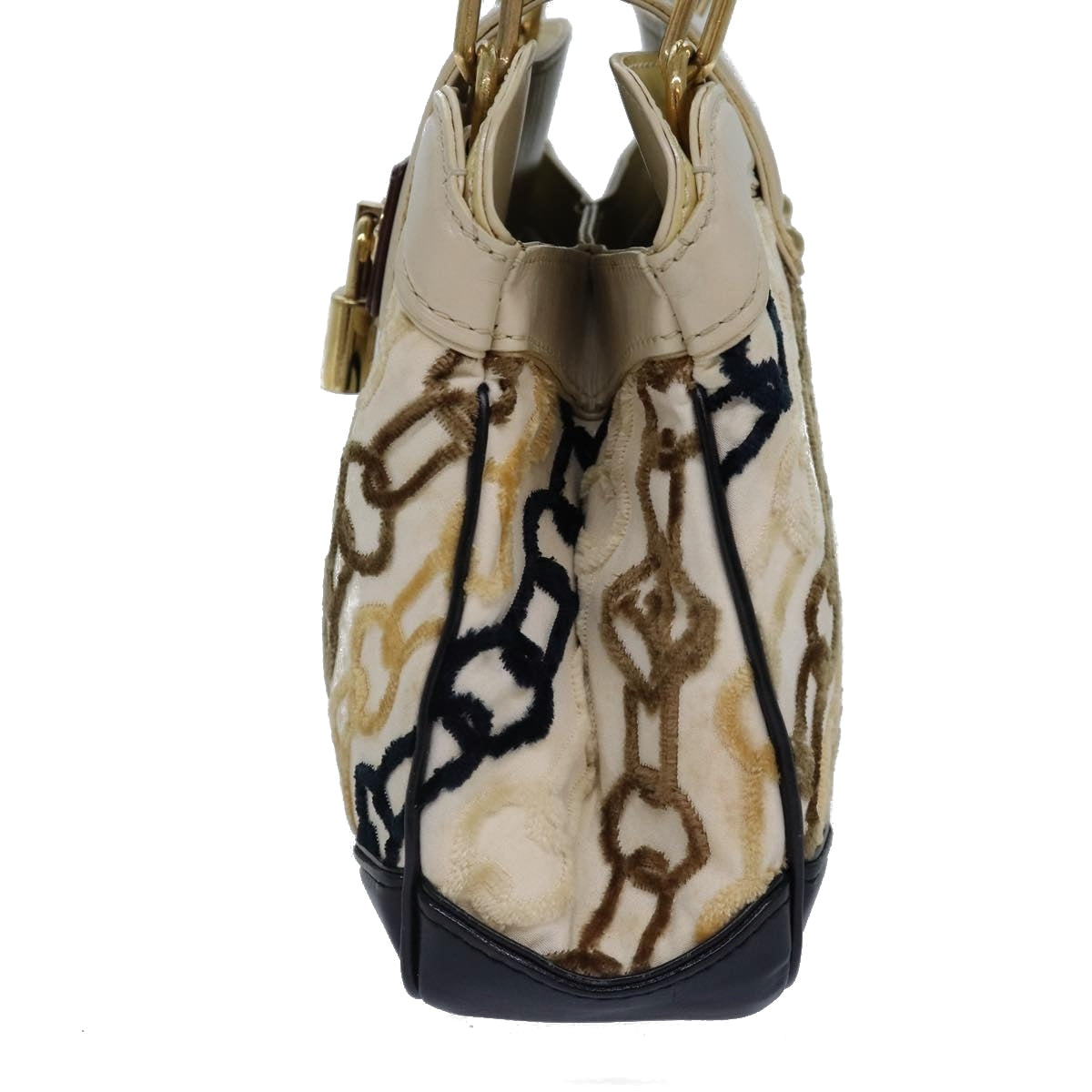 Louis Vuitton Monogram Charm Pochette Lover Hand Bag Ivory