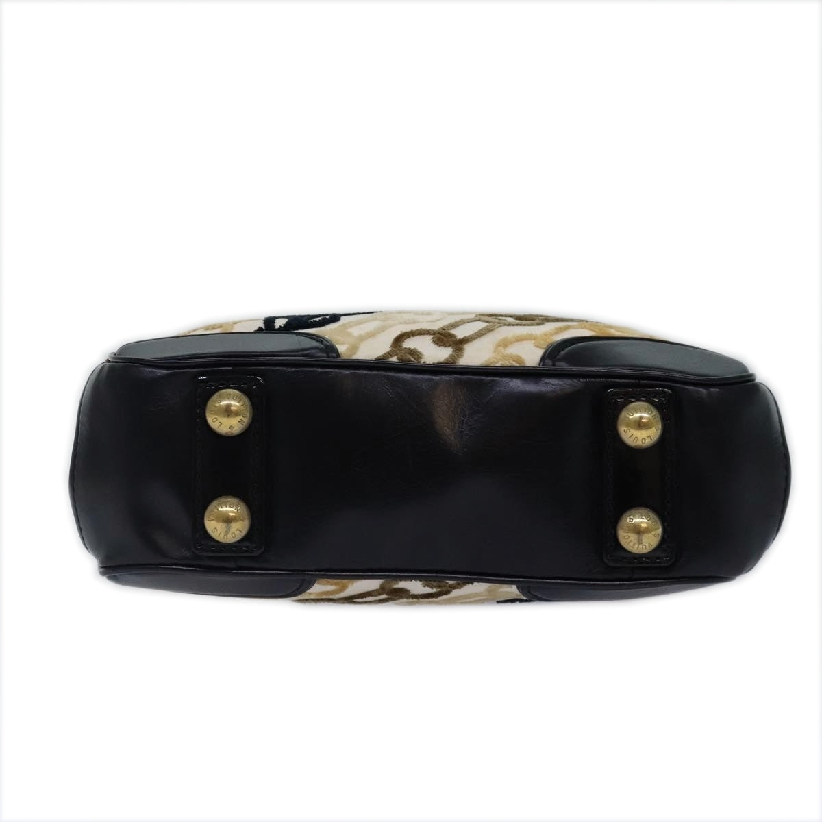 Louis Vuitton Monogram Charm Pochette Lover Hand Bag Ivory