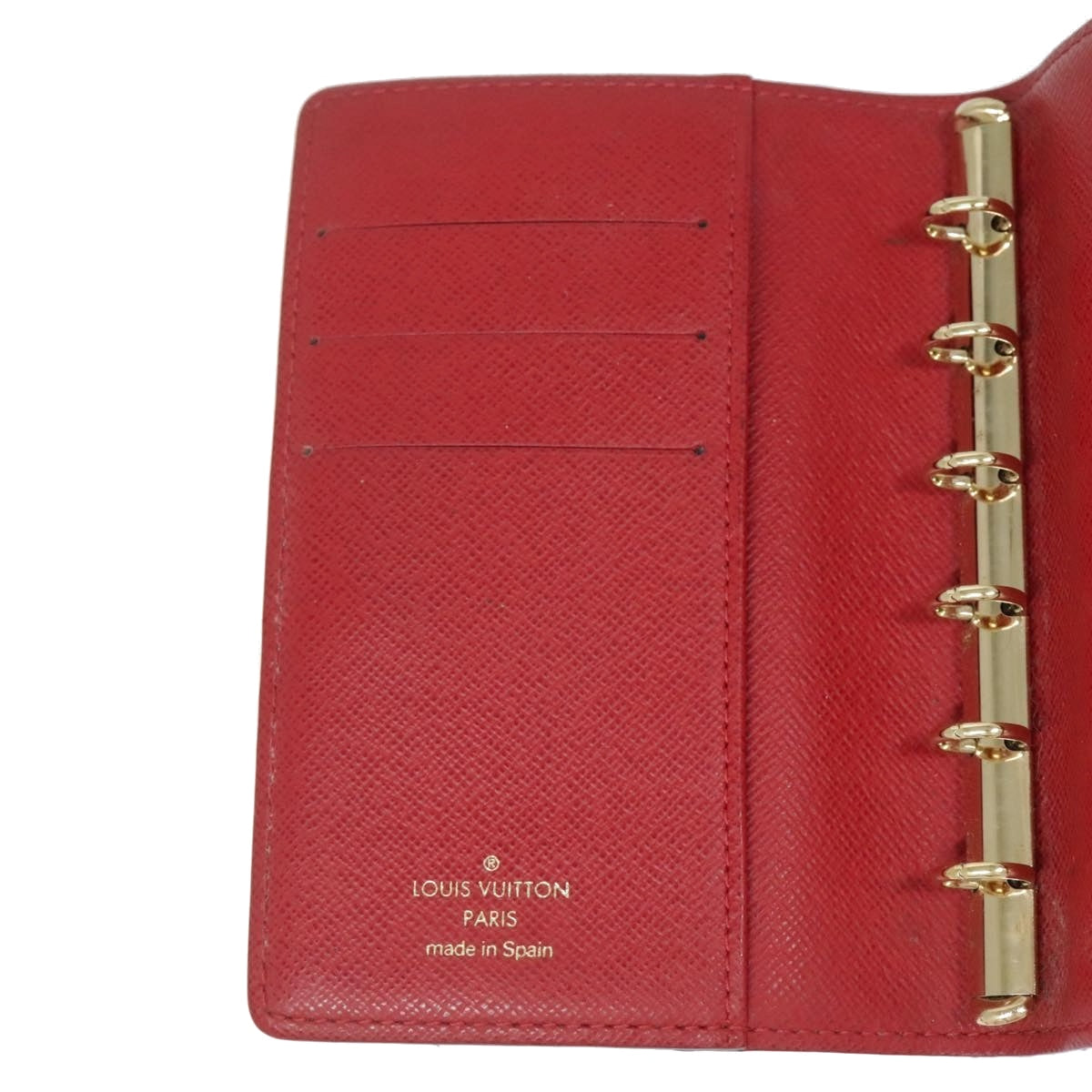 Louis Vuitton Damier Ebene Agenda PM Koala-Red