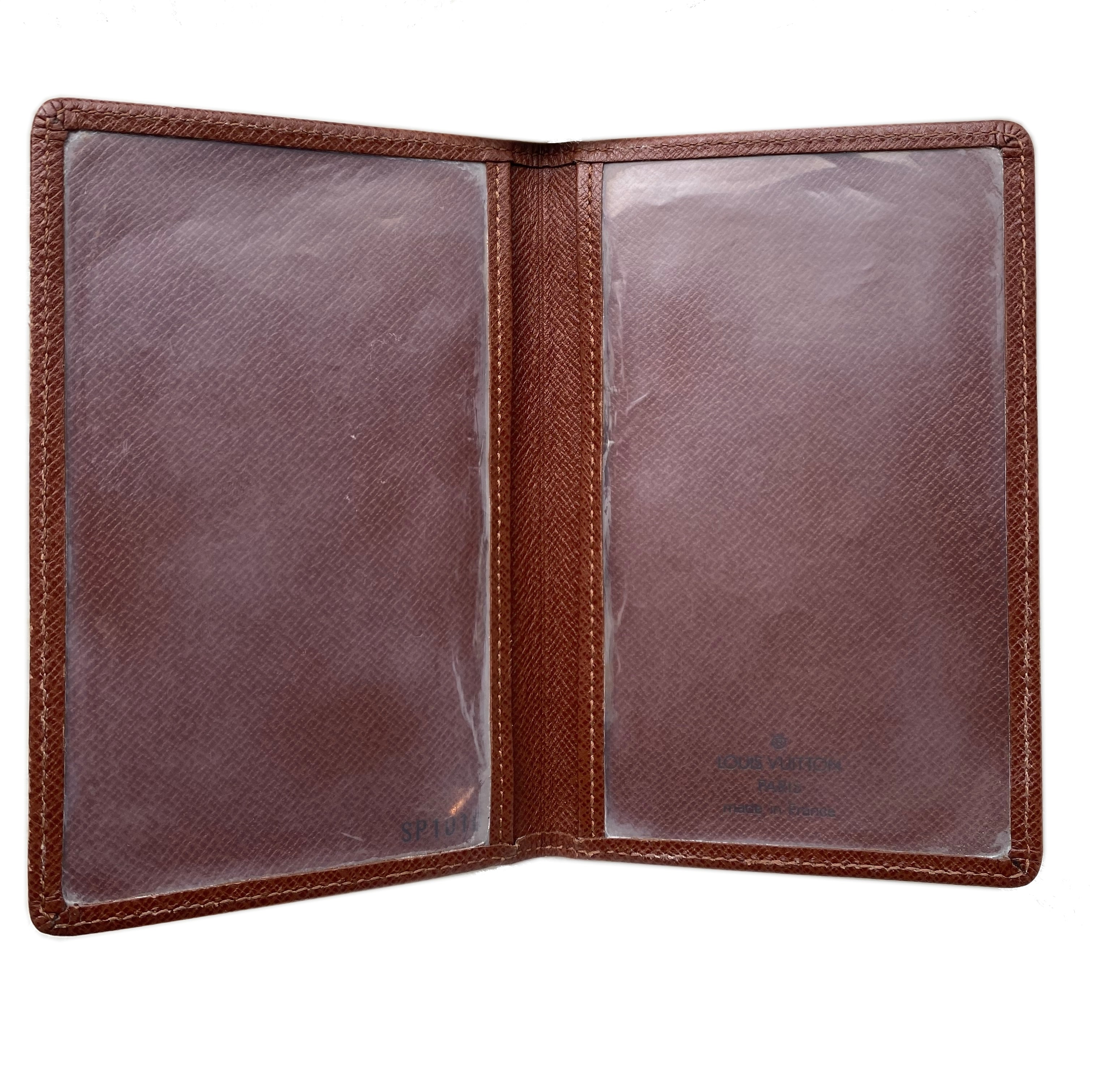 Louis Vuitton Brown Taiga Leather ID Card Holder