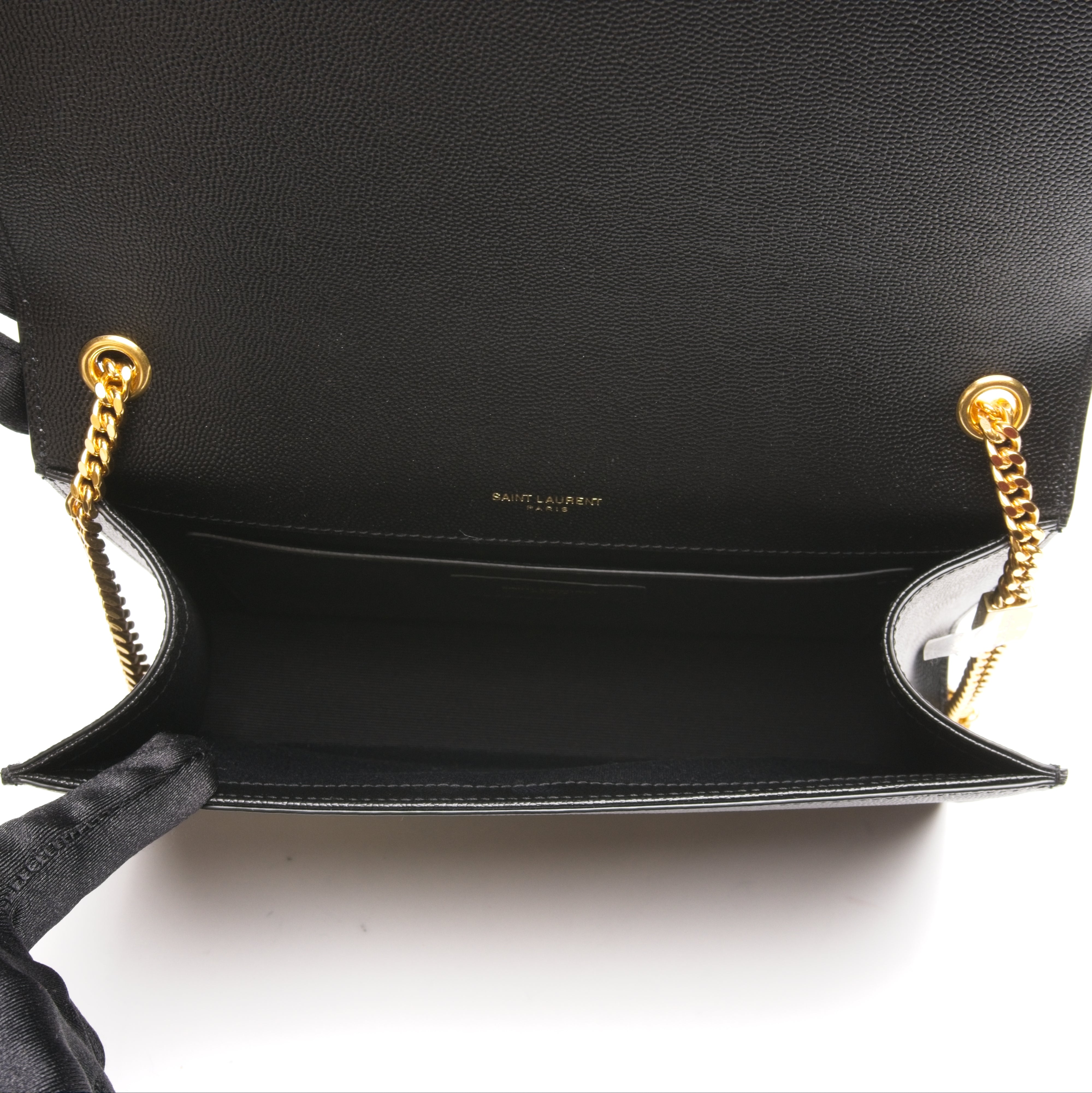 Yves Saint Laurent Small Kate Tassel Chain Bag in Nero