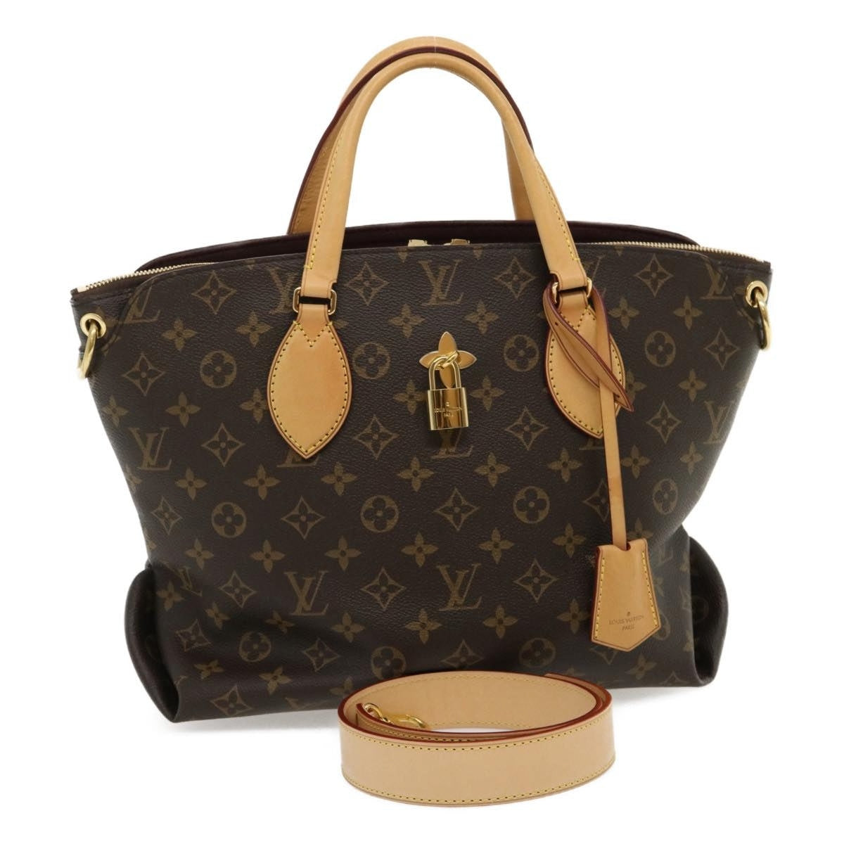 Louis Vuitton Monogram Flower Zipped Tote MM Tote Bag