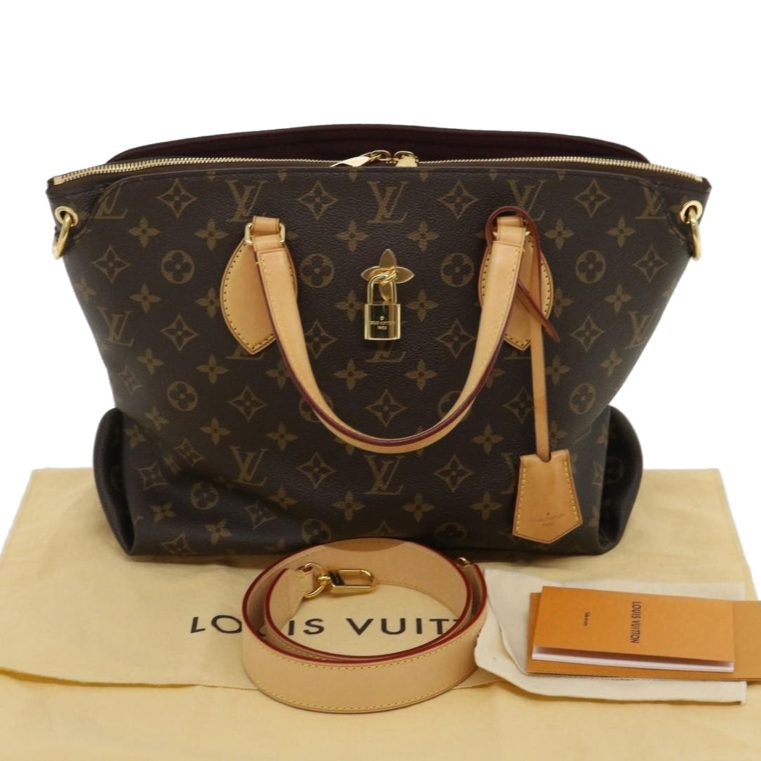 Louis Vuitton Monogram Flower Zipped Tote MM Tote Bag