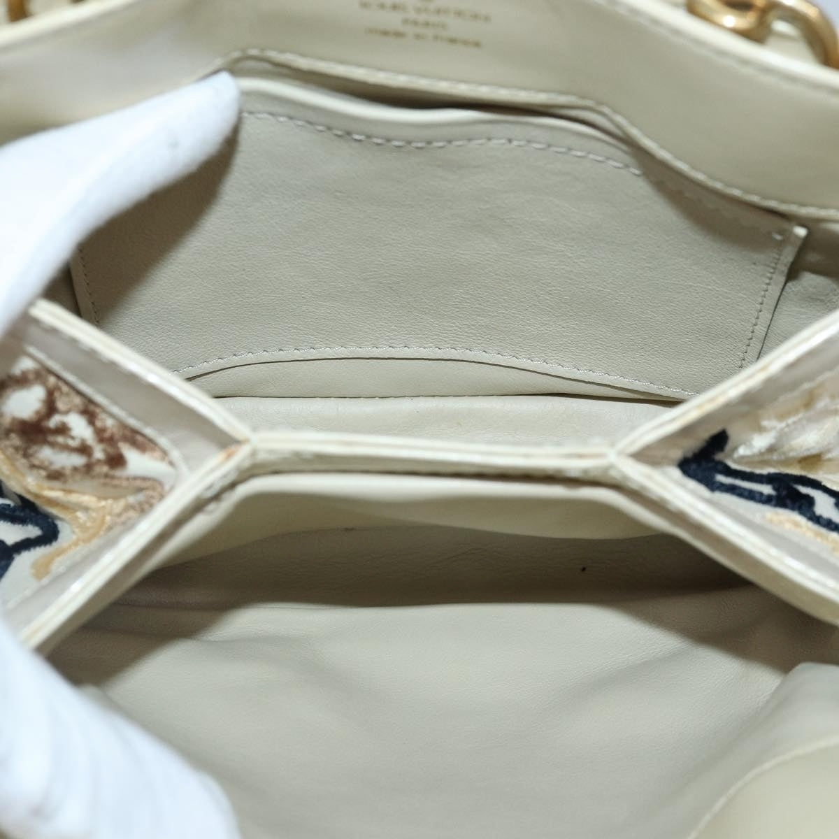 Louis Vuitton Monogram Charm Pochette Lover Hand Bag Ivory