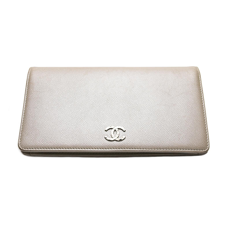 Chanel Long Caviar Leather Wallet