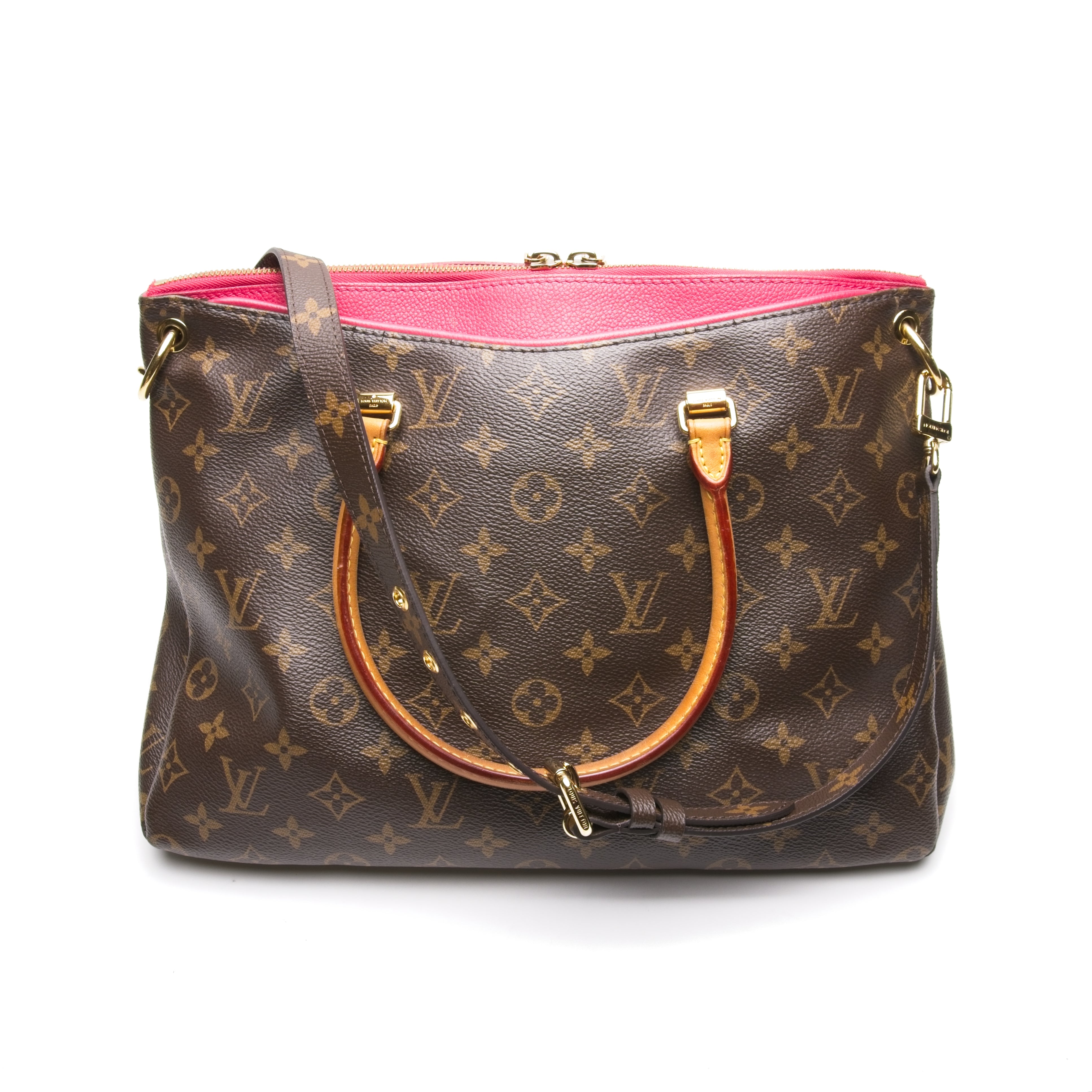 Louis Vuitton Pallas Rose Monogram Handbag