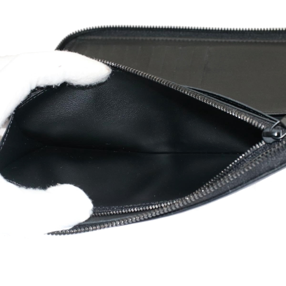 Louis Vuitton Monogram Shadow Zippy Wallet Vertical Black