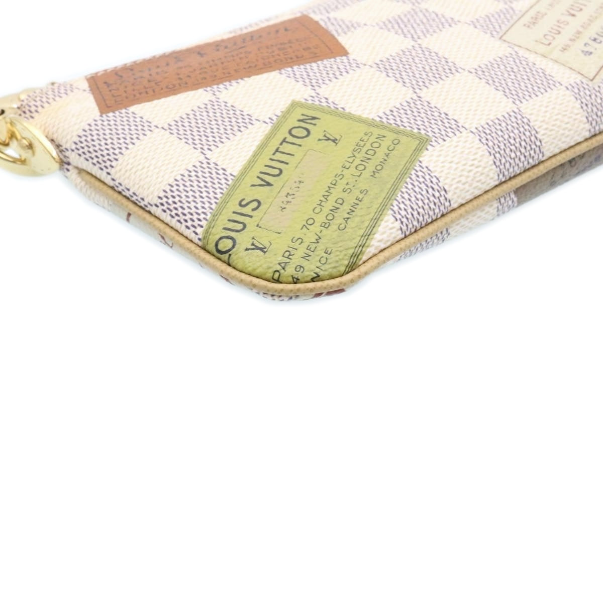 Louis Vuitton Damier Azur Pochette Mira MM Accessory Pouch