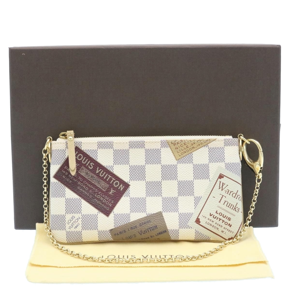 Louis Vuitton Damier Azur Pochette Mira MM Accessory Pouch