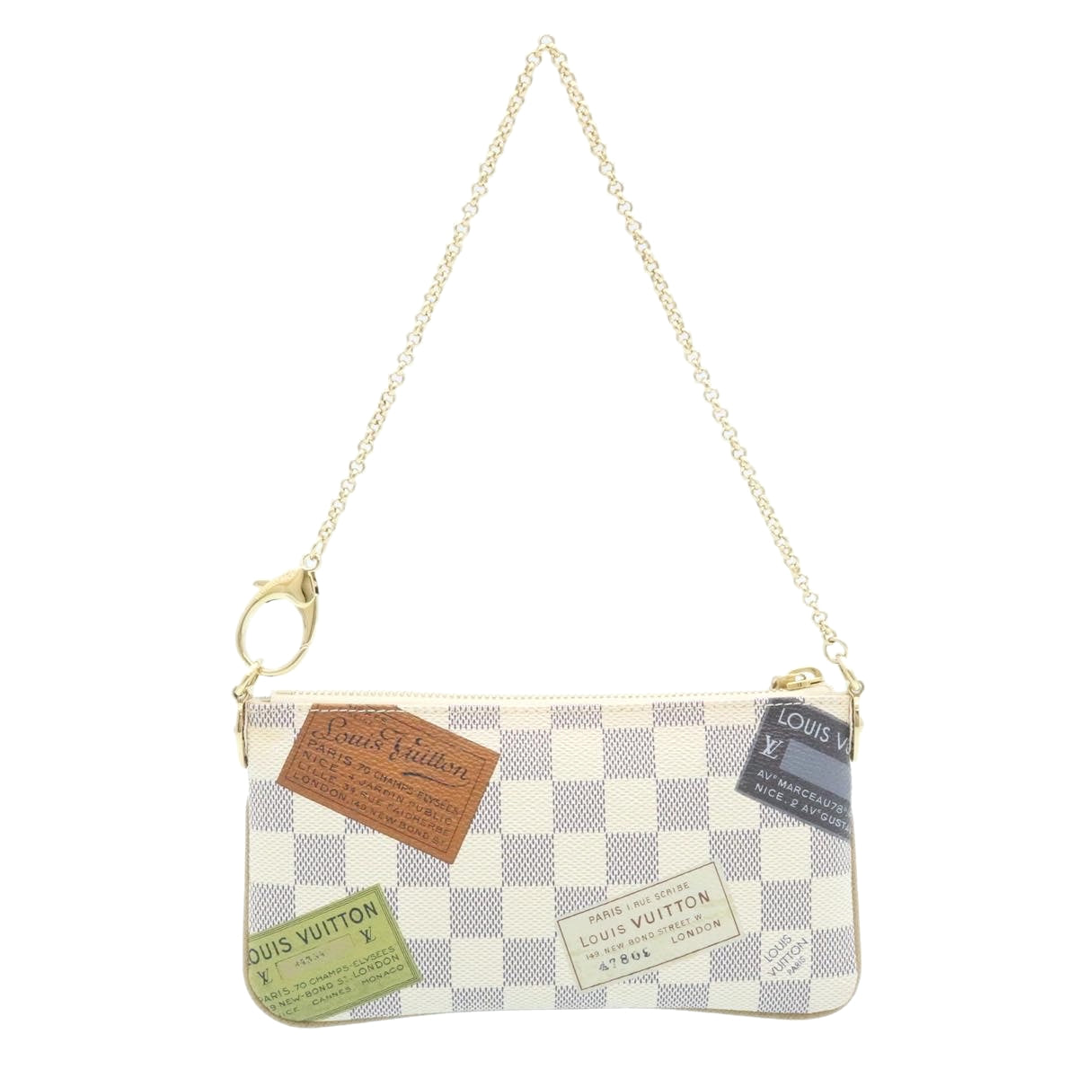 Louis Vuitton Damier Azur Pochette Mira MM Accessory Pouch