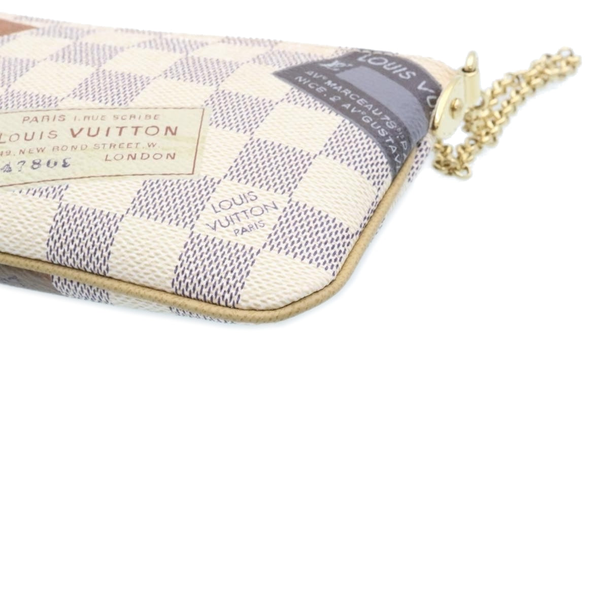 Louis Vuitton Damier Azur Pochette Mira MM Accessory Pouch